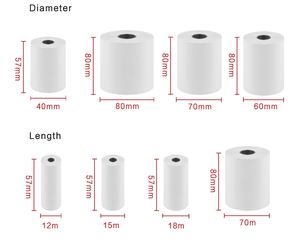 Papel Térmico para Recibos de Caja Registradora POS, 80*80mm 57*50mm, Personalizado, Precio de Fábrica, MOQ Bajo, Papel de Impresión Térmica para Cajeros Automáticos - Product Image 6