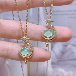 Collar con Colgante de Cuatro Pétalos Vintage de Cristal de Ojo de Tigre Personalizado con Incrustaciones de Circonio para Mujer - Product Image 3