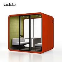 Cabine de réunion modulaire insonorisée pour plusieurs personnes, utilisable en intérieur et en extérieur, cabine de bureau acoustique