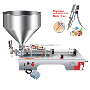 Spot <strong>Goods</strong> Semi Automatic Pneumatic Piston Filling Machine for Liquid <strong>Paste</strong> Juice Bottle Filling, High Accuracy Factory Supply - Product Image 1