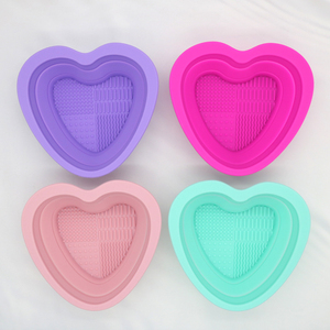Bol de nettoyage en silicone pour pinceaux de maquillage, outil de beauté pour le visage, tapis de lavage pour pinceaux cosmétiques, éponges et houppettes, usage domestique - Product Image 5