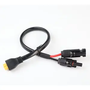 XT60 Female To MC 30cm 4mm2 Copper Positive Pole Red Wire Female Header Solar Panel Power Extension Cable