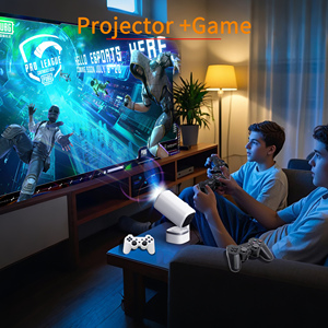 Projecteur domestique en promotion, 5000 lumens de luminosité, Wi-Fi double bande, Android 14, portable avec sangle de poignet, correction automatique de la distorsion trapézoïdale, <span class=keywords><strong>cinéma</strong></span> maison - Product Image 3