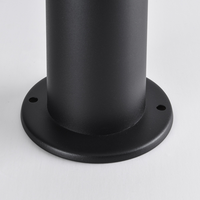 Lampe de jardin extérieure en acier inoxydable étanche avec abat-jour cylindrique en PC, douille E27 15W