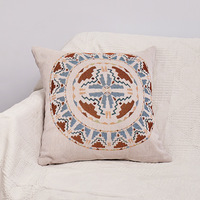 Tissé jacquard tissé throw taie d'oreiller home déco canapé déco aztèque vintage taie d'oreiller tissé housse de coussin