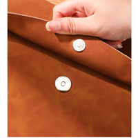 Carpeta de Cuero A4 Impermeable y Resistente al Desgaste, de Gran Capacidad, para Archivos de Oficina, Negocios y Escuela