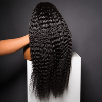 Perruque HD Lace Deep Wave 20 pouces, densité 210%, cheveux humains brésiliens crépus bouclés 13*4 pour Lace Front sans colle, double épaisseur, qualité 10A.