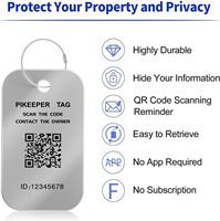 Étiquettes de bagages intelligentes NFC en PVC pour puce 213, étanches, avec code QR pour retrouver les informations de la valise, personnalisables et modifiables pour sacs à dos