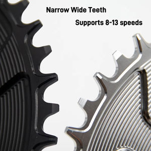 EVOSID Plato <span class=keywords><strong>de</strong></span> 3 pernos para <span class=keywords><strong>bicicleta</strong></span> <span class=keywords><strong>de</strong></span> carretera <span class=keywords><strong>de</strong></span> grava <span class=keywords><strong>dientes</strong></span> anchos estrechos 0mm Offset 40T-56T disco redondo <span class=keywords><strong>8</strong></span>-13 plato <span class=keywords><strong>de</strong></span> velocidad - Product Image 5