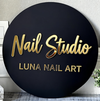Caja de luz luminosa Señalización Logotipo de pared Cajas de luz publicitarias para salón de belleza Estudios de uñas y escaparates minoristas