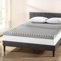 Matelas orthopédique pour améliorer le confort et la qualité du sommeil, matelas en mousse à mémoire de forme en forme de nid d'abeille de 4 pouces, surmatelas en mousse à mémoire de forme