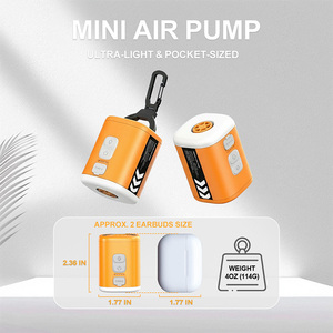 <span class=keywords><strong>Pompe</strong></span> à air portable <span class=keywords><strong>pour</strong></span> articles gonflables avec batterie et lampe de camping, <span class=keywords><strong>mini</strong></span> équipement de camping électrique de poche <span class=keywords><strong>pour</strong></span> <span class=keywords><strong>matelas</strong></span> pneumatique - Product Image 2