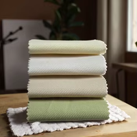 Tissu en coton sergé tissé unique, léger, doux pour la peau, respirant, pour chemises, vestes, pantalons, lignes épurées, style uni