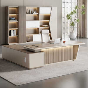 調節可能な高級ブルーミニトップPCテーブルコンピュータデスクモダンデザインCEOオフィスゲームチェアコンピュータ耐久性のある機能 - Product Image 4