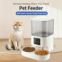Distributeur de nourriture intelligent pour chats et chiens, contrôle par application, surveillance à distance à 180 degrés, alimentation automatique par vidéo