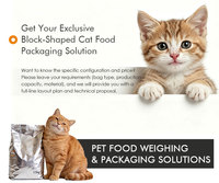 Machine d'emballage VFFS multifonction pour friandises pour chats, biscuits, croquettes, viande séchée pour animaux de compagnie, machine d'emballage Doypack