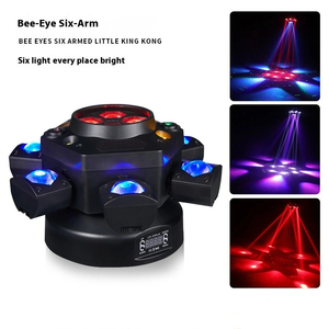 Bijenoog Zes-Arm Led Moving Light Rgbw <span class=keywords><strong>Dmx</strong></span> Controle Voor Podium Dj Disco 'S - Product Image 1