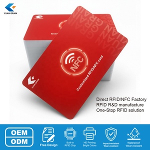 บัตร NFC RFID พิมพ์ลายตามสั่งจากโรงงาน 13.56MHz NTAG213 PVC CR80 บัตรสมาร์ทการ์ดแบบไร้สัมผัส ISO 14443 ขายส่ง - Product Image 1