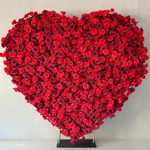 Arco de Melocotón en Forma de Corazón 5D de 2.4m x 2.4m, Elegante Fondo de Pared para Fotos de Boda, Diseño Floral, Tela <span class=keywords><strong>Blueway</strong></span> - Product Image 6