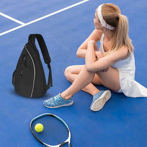 Sac de raquette de pickleball personnalisé portable de haute qualité, résistant à la poussière, sac à dos de tennis - Product Image 6