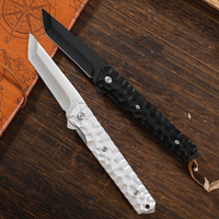 Couteau à fruits de poche EDC pour camping et survie en plein air, manche en aluminium OEM personnalisable et lame en acier inoxydable pour le bricolage