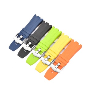 Correa de <span class=keywords><strong>reloj</strong></span> de goma de lujo con camuflaje multicolor de 28 mm, banda de silicona para relojes Audemars <span class=keywords><strong>Piguet</strong></span> Royal Oak Offshore. - Product Image 2