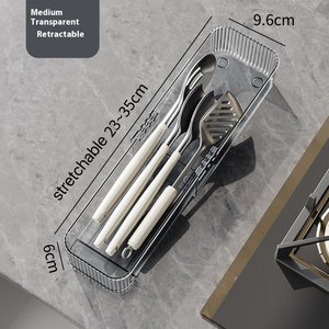 Scelta divertente cassetto integrato retrattile retrattile scomparto acrilico articoli per la tavola portaoggetti ripiano scatola set di pentole - Product Image 2