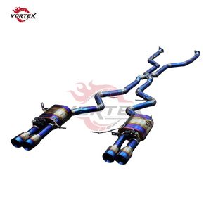 Échappement Catback à Soupapes VORTEX Grade 5 Ti et Downpipe Catalysé pour BMW E90/E92 M3 4.0L V8 2007-2013 Axleback de Qualité Supérieure - Product Image 3