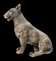 2025 chien Figurine Bull Terrier couleur bronze Bull Terrier Statue sculpture personnalisée chien FIGURE