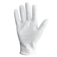 Etichetta pulizia gioielli guanto bianco 100% cotone guanti da lavoro bianchi parata militare combattimento polizia etichetta guanti di cotone