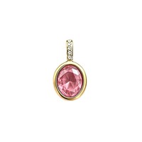 Pendentif ovale personnalisé avec 12 pierres de naissance, en acier inoxydable, incrustation géométrique de zircone cubique, placage sous vide, accessoires DIY