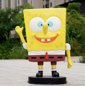 Nhà máy tùy chỉnh ngoài trời phim hoạt hình điêu khắc <span class=keywords><strong>SpongeBob</strong></span> <span class=keywords><strong>Squarepants</strong></span> sợi thủy tinh nhựa Điêu Khắc Trung tâm mua sắm công viên trang trí - Product Image 2