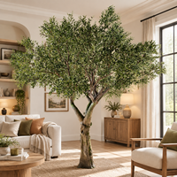 Grand olivier artificiel personnalisé YR, arbre vert réaliste, faux olivier de grande taille pour la décoration intérieure et extérieure