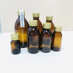 Apotheken flaschen 125ml Amber Medicine Flüssig flaschen Hustens aft flasche 100ml 250ml 500ml mit Ropp-Kappe