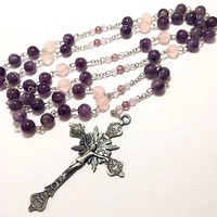 Chapelet catholique, crucifix, bijoux religieux, fait à la main, perles en bois de 10 mm, charme Saint Benoît, pendentif croix de Jésus pour les fêtes, cadeaux