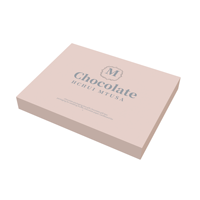 Haute Qualité De Luxe 12 Diviseur Trou Chocolat Boîte Rigide Cadeaux Couvercle et Boîte De Base pour Biscuits Bonbons Emballage Cadeaux Boîte