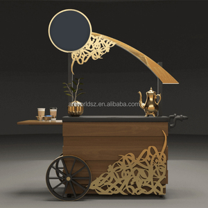 Artworld hiển thị ngoài trời gỗ bong bóng trà cà phê hiển thị giỏ hàng đứng 3D thiết kế - Product Image 4