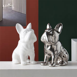 Hucha de cerámica con diseño de <span class=keywords><strong>bulldog</strong></span> para decoración del hogar, hucha de cerámica de estilo nórdico para decoración del hogar - Product Image 1
