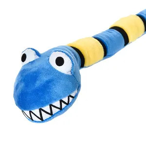 Usine de jouets pour animaux de compagnie nouveaux jouets interactifs en peluche de serpent en forme d'animal grinçant