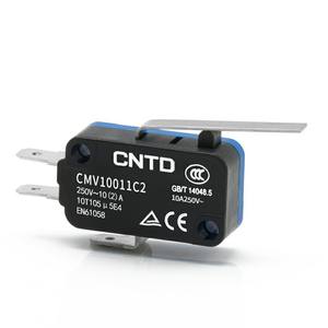 Interruptor de Límite Miniatura Microeléctrico CNTD Changde, Auto-Reiniciable, 10A, Modelo de Botón Pulsador CMV10001C2, Modelo CMV100D - Product Image 1