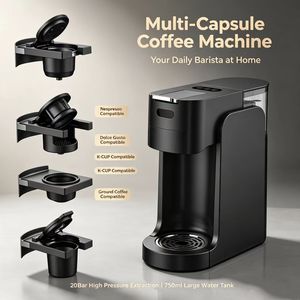 Cafetera Automática de Cápsulas <span class=keywords><strong>Mini</strong></span> para CM2005, Cafetera de Plástico para Uso en el Hogar y la Oficina - Product Image 5