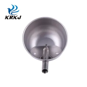 KD682 customized stainless steel animal large round auto drinking water bowl for cattle