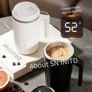 Portable Electric Blender Mug One <b>Button</b> Stirring Coffee Cup 304 Stainless Steel Travel Blender for Office and Home - Product Image 4