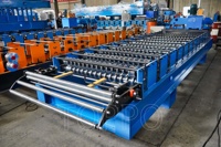 Machine à fabriquer des panneaux de toiture ondulés en acier verni coloré, épaisseur de laminage 0,2-8 mm, machine à fabriquer des panneaux de toiture monocouche