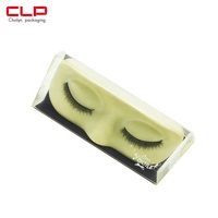 Vente en gros Boîte d'emballage de cils vide en PVC de luxe Boîte recyclable avec logo personnalisé pour le stockage des cils