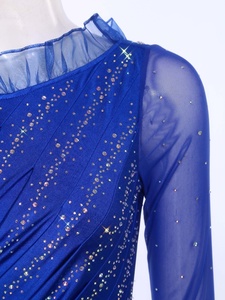 ชุดสเก็ตลีลาสำหรับผู้หญิง ชุดเต้นรำสำหรับการแสดงบนเวที การแสดงสเก็ตน้ำแข็ง ชุดฝึกซ้อมเต้นรำ ชุดสำหรับการแข่งขันเต้นรำ - Product Image 3