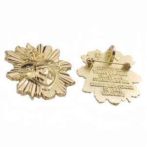 Épinglette de revers souple en métal émaillé pour femme, motif Aile <span class=keywords><strong>d</strong></span>'étoile avec ancre, Vietnam, avec placage <span class=keywords><strong>or</strong></span>, logo 3D - Product Image 3