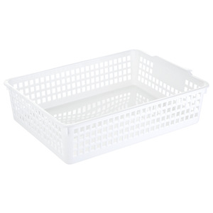 Storage <b>Basket</b> Rectangle <b>Plastic</b> With Handle For Desk Bathroom Organizing <b>Small</b> Medium Large Size - Product Image 5