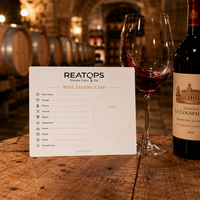 Cartes de notation de dégustation de vin texturées personnalisées, papier d'art 300 g/m², cartes de notes de dégustation de vin inscriptibles pour les vignobles de prestige, faible MOQ