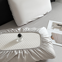 Nouvel ensemble de couette d'été de luxe floral 60 Lanjing - Lavable en machine avec nœuds